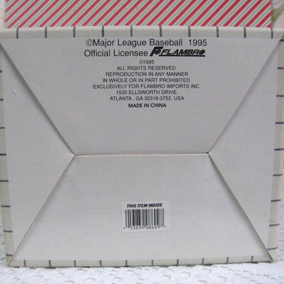 Cooperstown Santa Claus 1948 Cleveland Indians 6.5" Figurine Vtg 1994 With Box - Picture 8 of 8